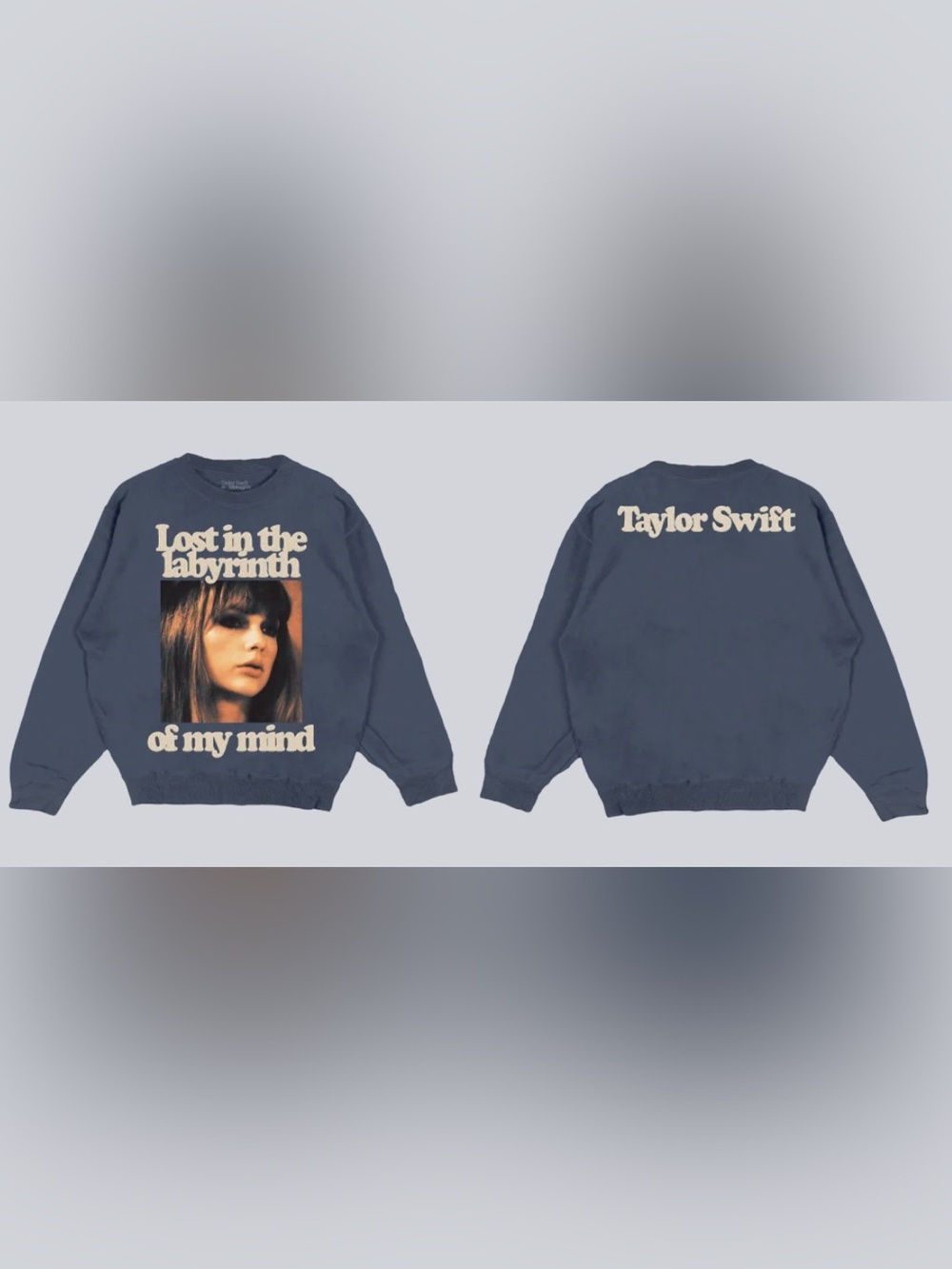 Taylor Swift Midnights LOST IN THE LABYRINTH OF MY MIND Crewneck Sweatshirt. XS.